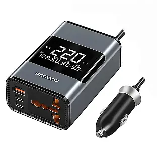 مبدل برق خودرو پرودو Porodo Universal AC Car Power Inverter